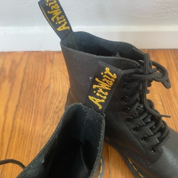 Dr. Martens 1460 Pascal Black Leather Lace Up Combat Boots US Ladies Siz… - Picture 8 of 9